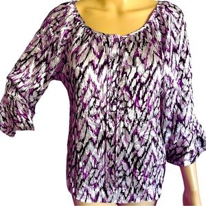 New With Tags - Nine West Beautiful Silk Blouse Top - Size 4